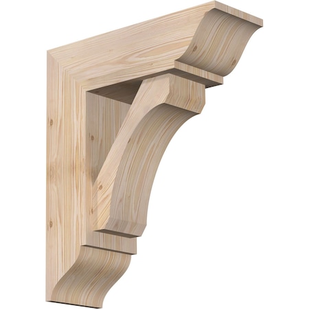 Legacy Traditional Smooth Bracket W/ Offset Brace, Douglas Fir, 7 1/2W X 22D X 26H